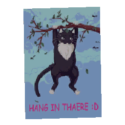 hanging-cat-poster